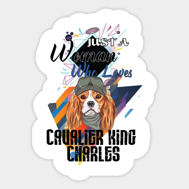 who loves cavalier king charles Sticker by Diannas